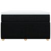 vidaXL Boxspringbett mit Matratze Schwarz 120x190 cm Stoff