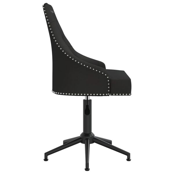 vidaXL Esszimmerst&uuml;hle 2 Stk. Drehbar Schwarz Samt