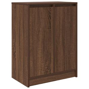 vidaXL Schuhregal Braun Eichen-Optik 57x34x76 cm Holzwerkstoff