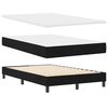 vidaXL Boxspringbett mit Matratze Schwarz 120 x 190 cm Stoff