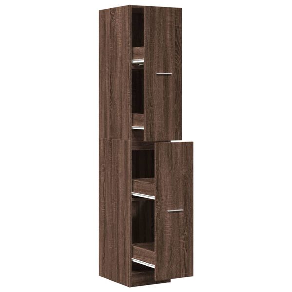 vidaXL Apothekerschrank Eichen-Optik 30x41x174,5 cm Holzwerkstoff