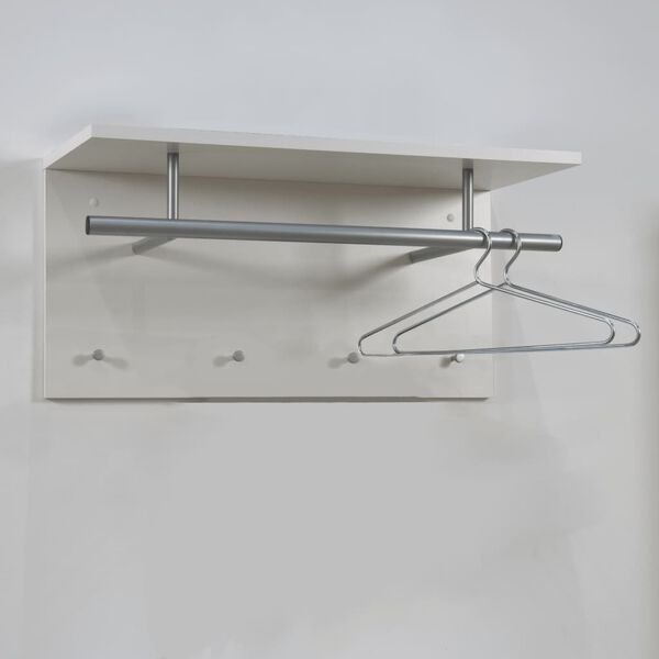 FMD Wandgarderobe 72 x 29,3 x 34,5 cm Wei&szlig;