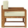 vidaXL Outdoor Mittelsofa Massivholz Akazie Natur