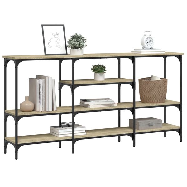 vidaXL Konsolentisch Sonoma-Eiche 160x29x80 cm Holzwerkstoff