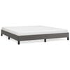 vidaXL Bettgestell Grau 160x200 cm Kunstleder