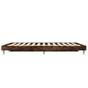 vidaXL Bettgestell ohne Matratze R&auml;uchereiche 120x190 cm Holzwerkstoff