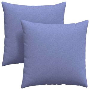 vidaXL Sofakissen 2 pcs Jeans blau 60 x 60 cm Stoff