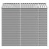 vidaXL Gartenhaus Hellgrau 191 x 215 x 198 cm Verzinkter Stahl