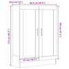 vidaXL Bücherschrank Altholz-Optik 82,5x30,5x115 cm Holzwerkstoff