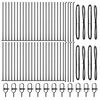 vidaXL Zaunpfosten 52 pcs Grau 3,2 x 3,2 x 110 cm