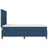 vidaXL Boxspringbett mit Matratze mit Kopfteil Blau 160 x 200 cm Stoff