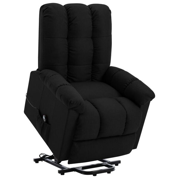 vidaXL Aufstehsessel Schwarz Stoff