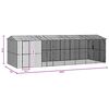 vidaXL Vogelk&auml;fig Anthrazit 860 x 310 x 247 cm Verzinkter Stahl