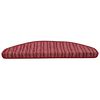 vidaXL Selbstklebende Treppenschoner 15 pcs Rot 65 x 21 x 4 cm