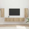vidaXL TV-Schrankset 4 pcs Sonoma-Eiche Holzwerkstoff