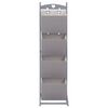 vidaXL 4-stufiges Korbregal Dunkelgrau 35 x 35 x 125 cm Holz