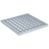 vidaXL Gitter Silber 30 x 30 x 2 cm Feuerverzinkter Stahl