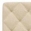 vidaXL Kopfteil-Kissen Creme 160 cm Stoff