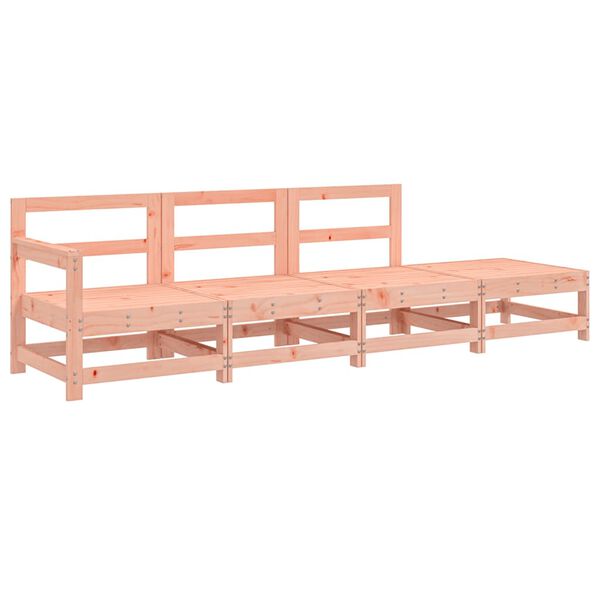 vidaXL 4-tlg. Garten-Lounge-Set Massivholz Douglasie