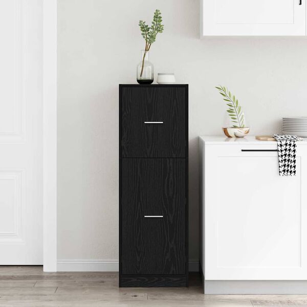 vidaXL Apothekerschrank Schwarze Eiche 40 x 41 x 118 cm Holzwerkstoff