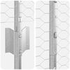 vidaXL Zaun mit Pfosten Silber 1,2 x 10 m Stahl