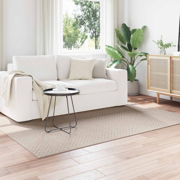 vidaXL Bereichsteppiche Rechtwinklig Creme 170 x 120 cm