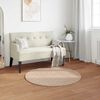 vidaXL Kunstfell Hasen Teppich Olite Taupe &Oslash; 80 cm Polyester
