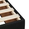 vidaXL Boxspringbett mit Matratze Schwarz 180x200 cm Samt