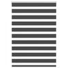 vidaXL Doppelrollo Schwarz 115x150 cm Stoffbreite 110,9 cm Polyester