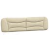 vidaXL Bettgestell ohne Matratze "Hvar" Creme 200x200 cm Stoff