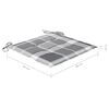 vidaXL Klappbare Gartenst&uuml;hle 4 Stk. mit Kissen Massivholz Akazie