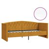 vidaXL Tagesbett mit Matratze USB Braun Samt 90x200 cm