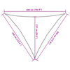 vidaXL Sonnensegel 160 g/m&sup2; Rot 3,5x3,5x4,9 m HDPE
