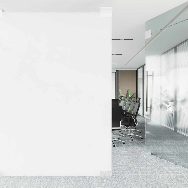 vidaXL Fensterfolien 3 Stk. Statisch Matt Wei&szlig; PVC