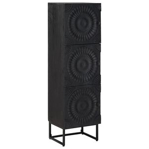 vidaXL Highboard Schwarz 35 x 30 x 120 cm