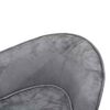 vidaXL Hundesofa Grau 68x38x38 cm Pl&uuml;sch