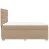 vidaXL Boxspringbett Matratze Cappuccino-Braun 140x200cm Kunstleder