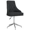 vidaXL Esszimmerst&uuml;hle 6 Stk. Drehbar Schwarz Stoff