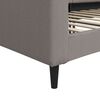 vidaXL Tagesbett Taupe 100x200 cm Stoff