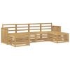 vidaXL Outdoor-Sofagarnitur 6 pcs Wei&szlig; 249 x 122,5 x 73 cm