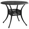 vidaXL 5-tlg. Bistro-Set Aluminiumguss Schwarz