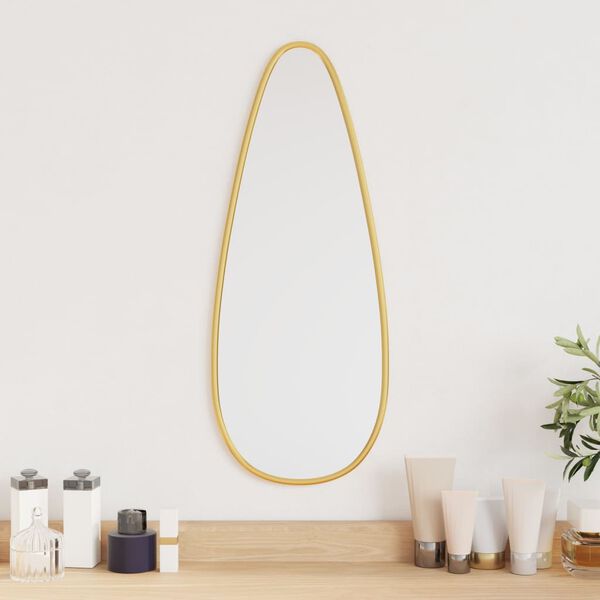 vidaXL Wandspiegel Golden 50x20 cm