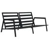 vidaXL 4-tlg. Outdoor-Lounge-Set mit Kissen Aluminium Dunkelgrau