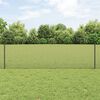 vidaXL Zaun mit Pfosten Grau 0,6 x 10 m Stahl und PVC