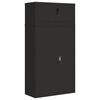 vidaXL Aktenschrank Schwarz 90x40x180 cm Stahl