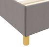 vidaXL Bettrahmen mit Matratze Taupe 180 x 200 cm Stoff