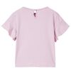 Kinder-T-Shirt mit R&uuml;schen&auml;rmeln Lila 104