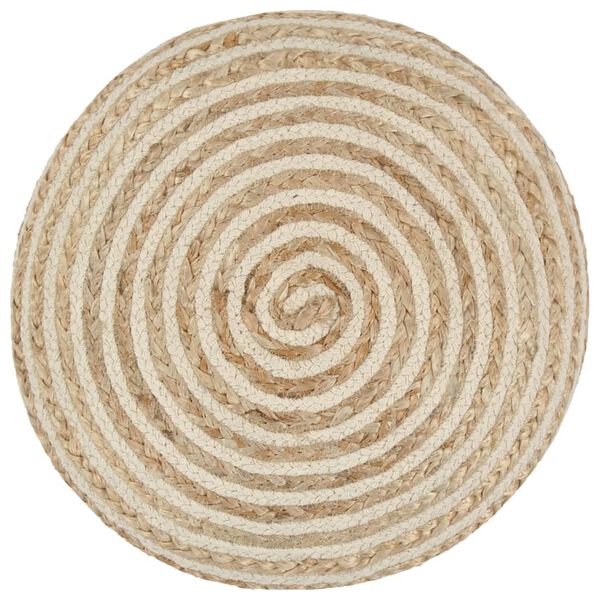 vidaXL Handgefertigter Sitzpuff 40 x 45 cm Jute