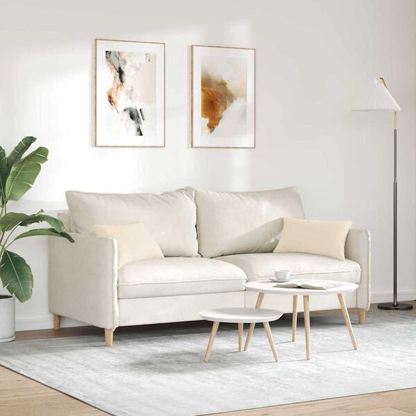 vidaXL Sofakissen 2 St&uuml;ck Beige 50 x 30 cm Stoff