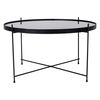 House Nordic Couchtisch Scarlett 70x40 cm Rund Schwarz